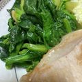 ﾌﾞﾚﾝﾀﾞ's cooksnap of when they made これ以上ないほどシンプルな法蓮草炒め.