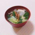 まあまま☆0403's cooksnap of when they made 低糖質☆鱈と青梗菜のお吸い物.