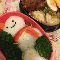 ポヨちママ's cooksnap of when they made キャラ弁＊簡単♪クリスマススノーマン弁当.