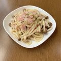 クックあさみちゃん's cooksnap of when they made しめじとベーコンのペペロンチーノうどん.
