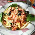 在宅勤務のおじさん's cooksnap of when they made 冷凍塩鮭で簡単節約クリームパスタ♪.