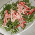 きらり流れ星's cooksnap of when they made かにかまと水菜のレモンドレッシングサラダ.