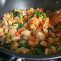 Shinra神羅's cooksnap of when they made 厚揚げとササミのコロコロ丼.