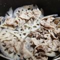 S_Tomokiyo's cooksnap of when they made 【簡単】豚バラ肉とレンコンの蒸し炒め.