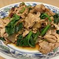 ねみねみ's cooksnap of when they made ほうれん草と大根と豚肉のポン酢炒め.