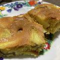 たあにゃ★'s cooksnap of when they made HMで簡単☆りんごとおいもの天板ケーキ.