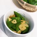 ariｻﾝ's cooksnap of when they made スナップエンドウのにんにく炒め.