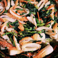 みきちゃん♡甘党's cooksnap of when they made 【副菜】ちくわとほうれん草のゴママヨ炒め.