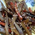 sensyuu's cooksnap of when they made こんにゃく入りきんぴらごぼう.