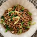 Magumilk54's cooksnap of when they made ☆セロリとひき肉の炒め物☆.