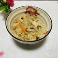 Laufen's cooksnap of when they made ☆鶏ごぼうと生姜炊き込みごはん.