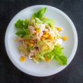 ひさかた's cooksnap of when they made チキンとセロリ、とうもろこしのサラダ.
