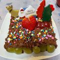 ふぅあえぃみ's cooksnap of when they made オーブン不要の本格派☆ブッシュドノエル！.