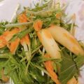 クックS5N2AF☆'s cooksnap of when they made 水菜とベーコン、りんごのサラダ.