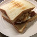ベティ３'s cooksnap of when they made マックのマックグリドルを残り物で再現！！.