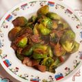 クックQT23CK☆'s cooksnap of when they made 芽キャベツのバターにんにく醤油炒め.