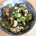 あーやん３'s cooksnap of when they made のりこレシピ☆きゅうりとなすの和風サラダ.