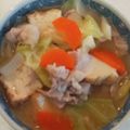 Yuuko7i's cooksnap of when they made 具沢山でおかず味噌汁(食べるスープ).