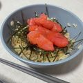 seina___'s cooksnap of when they made ご当地丼★博多めんたい重風 in福岡.