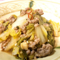 クックV5O79Q☆'s cooksnap of when they made 白菜と豚ひき肉のとろとろピリ辛炒め.