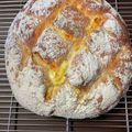 まどがえる's cooksnap of when they made ノンバターで☆カンパーニュ風パン.