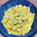 ☆ゆみすたー☆'s cooksnap of when they made シーフードのバジルクリームパスタ.