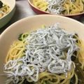 まさきともかママ's cooksnap of when they made ワカメとしらすの和風パスタ.