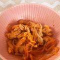 まーこ◡̈'s cooksnap of when they made 簡単に♪豚こまで豚キムチ！.