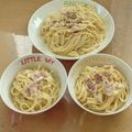 ラリー＆サラ's cooksnap of when they made 生クリーム不要ダマにならないカルボナーラ.