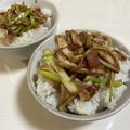 papikun's cooksnap of when they made 葱チャーシュー丼.