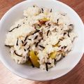 エル♀'s cooksnap of when they made さつまいもとひじきの炊き込みご飯.