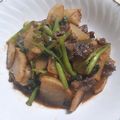 ぽんぽこ♩'s cooksnap of when they made ✽シャキシャキ大根と小松菜の牛肉炒め✽.