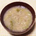 わたさな2016's cooksnap of when they made あったまる♡キャベツの酒粕味噌汁.