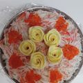 クックプ～'s cooksnap of when they made 入学入園祝い✿スライスチーズで寿司ケーキ.