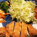 愛猫ベリー's cooksnap of when they made 揚げ方１つでサクフワ☆基本のとんかつ.
