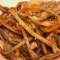 横国系やきう女子's cooksnap of when they made きんぴらごぼう～舞茸入り.
