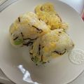 こりんママ8's cooksnap of when they made お弁当に！炒り卵とチーズのおにぎり.