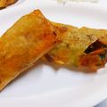 ショートケーキさま's cooksnap of when they made 焼き鳥缶で春巻き.