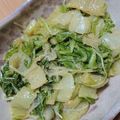 ナーちゃん's cooksnap of when they made 水菜と白菜の胡麻酢醤油和え.
