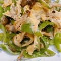ちゃくま♡'s cooksnap of when they made だしの素で簡単！ピーマンとしめじの卵炒め.