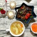paphia(元コック猫's cooksnap of when they made 美味すぎて闇堕ち。漆黒の｢麻婆茄子｣.