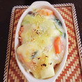 sayacarta's cooksnap of when they made 残った　クリームシチューで簡単　ドリア.