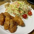 ゆいランラン's cooksnap of when they made 鶏むね肉のからあげ。甘辛手羽唐風。.