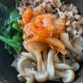 クックにくにく's cooksnap of when they made 腸内環境を整える！豚肉そぼろあんの三色丼.