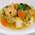 ☆てっぺい☆'s cooksnap of when they made お正月に水菜とえびのあんかけ餅♪めっけ.