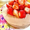 まゆー♪'s cooksnap of when they made チョコレートケーキのバースデーケーキ❤.