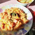 在宅勤務のおじさん's cooksnap of when they made ペッパーランチ風ベーコンコーンチャーハン.