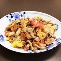 居酒屋まるみ's cooksnap of when they made 冷蔵庫にある物で！☆THE 焼き飯！☆.