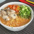 バカリャウ's cooksnap of when they made 牡蠣の旨味でキムチ雑炊！(辛旨牡蠣雑炊).