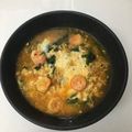 kimig's cooksnap of when they made チーズと溶き卵で辛ラーメン.